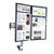 Wall-mounted Dual Screen Computer Bracket for Splicing