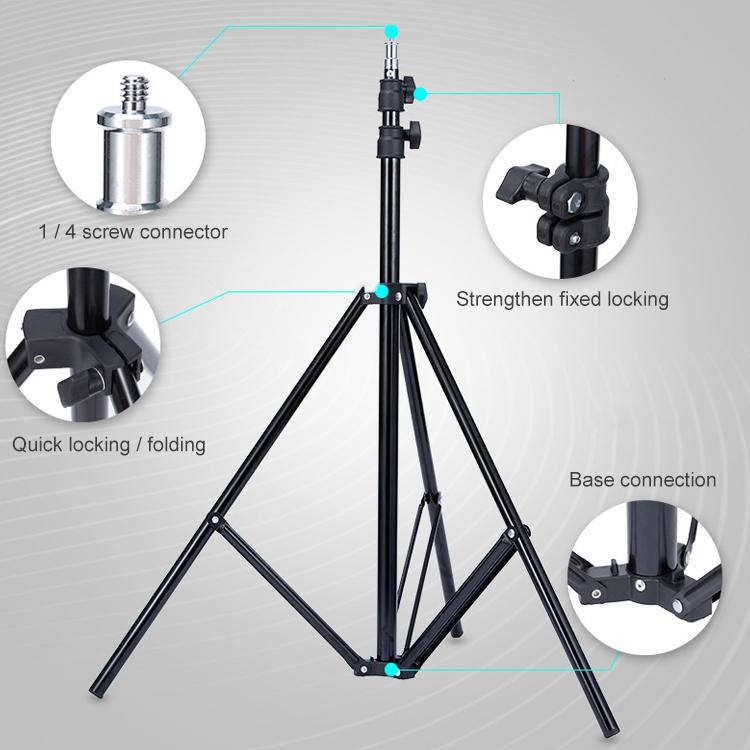 Portable 1.9M Studio Light Tripod - Oubao