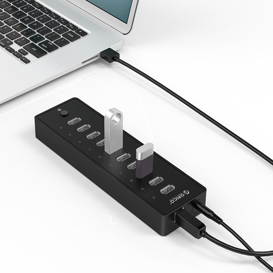 10-Port Usb 2.0 Hub With Led Indicator &amp; 1M Cable