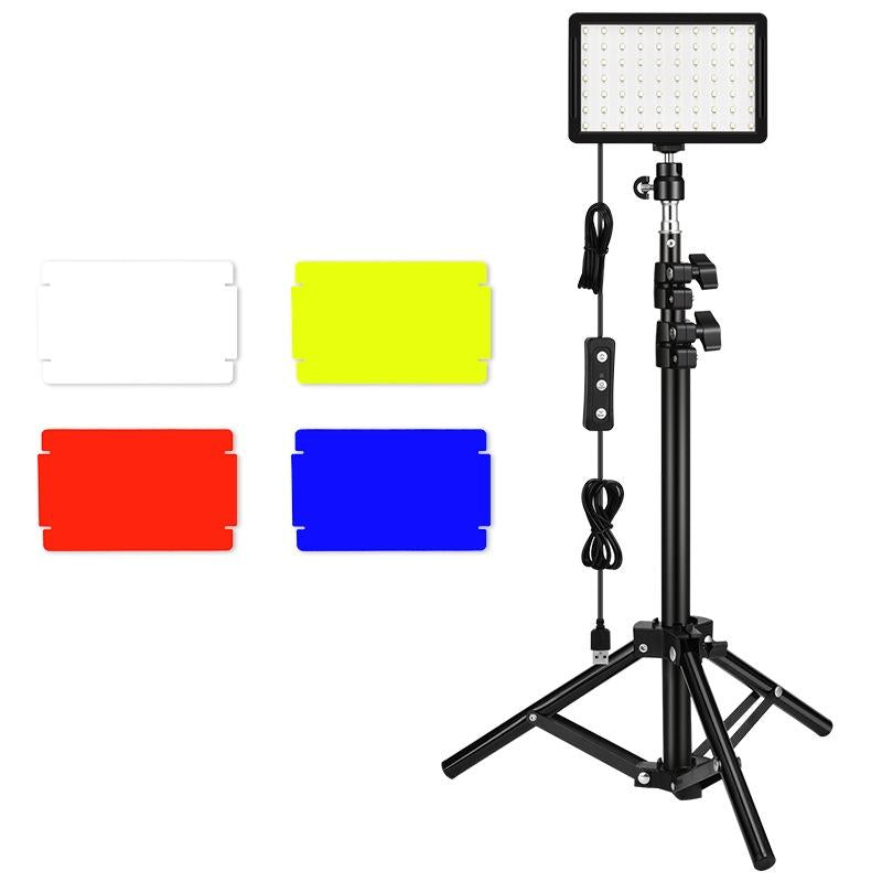 Retractable 10W Live Broadcast Light With 1.2M Bracket And 4 Colour Filters