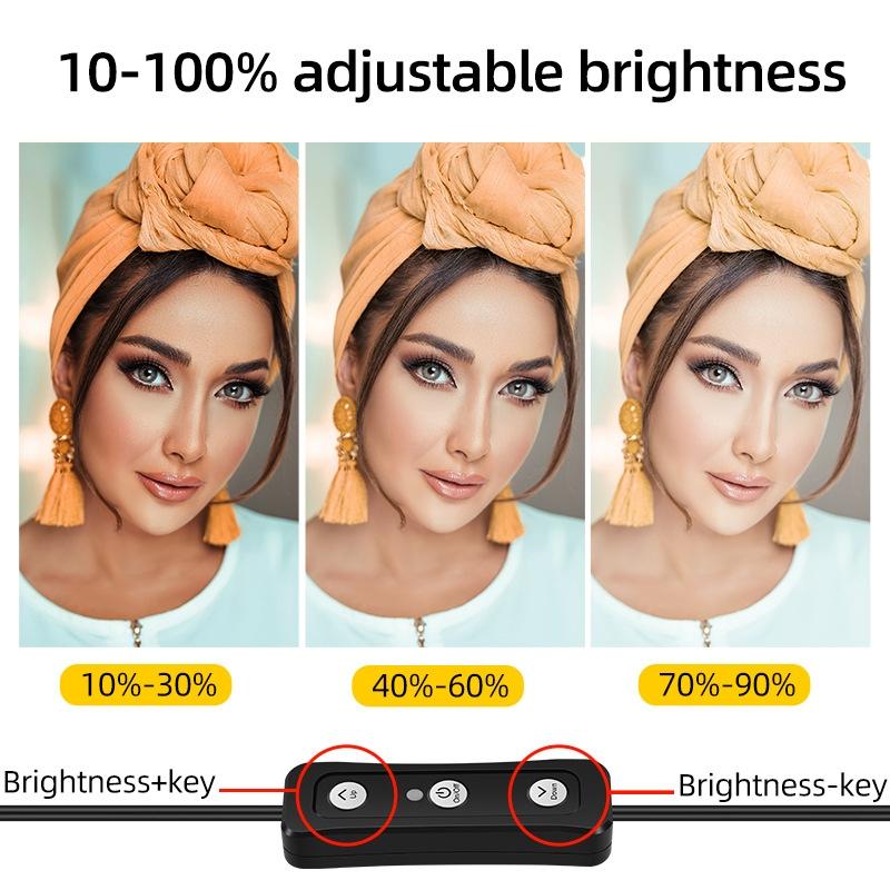 Retractable 10W Live Broadcast Light With 1.2M Bracket And 4 Colour Filters