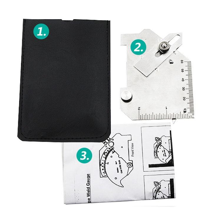 Stainless Steel Fillet Weld Gauge - Multi-function Inspection Ruler