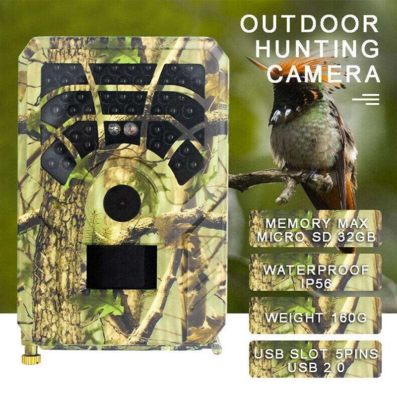 720P Infrared Night Vision Wildlife Camera - 120 Degree Wide Angle