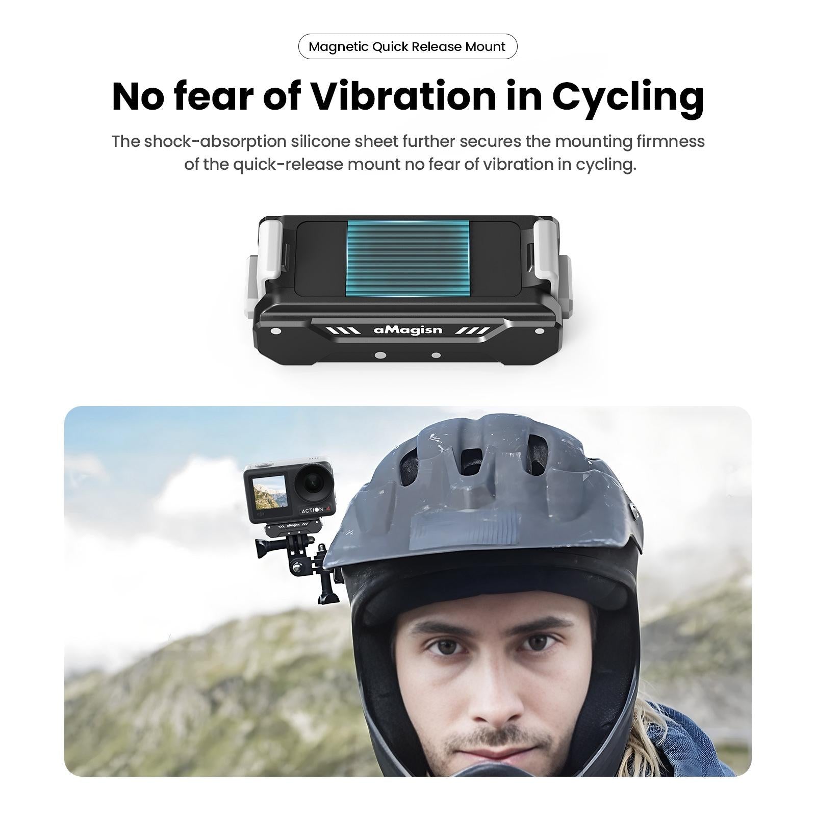 Quick Release Magnetic Camera Mount for Dji Action 4 / 3 - Amagisn