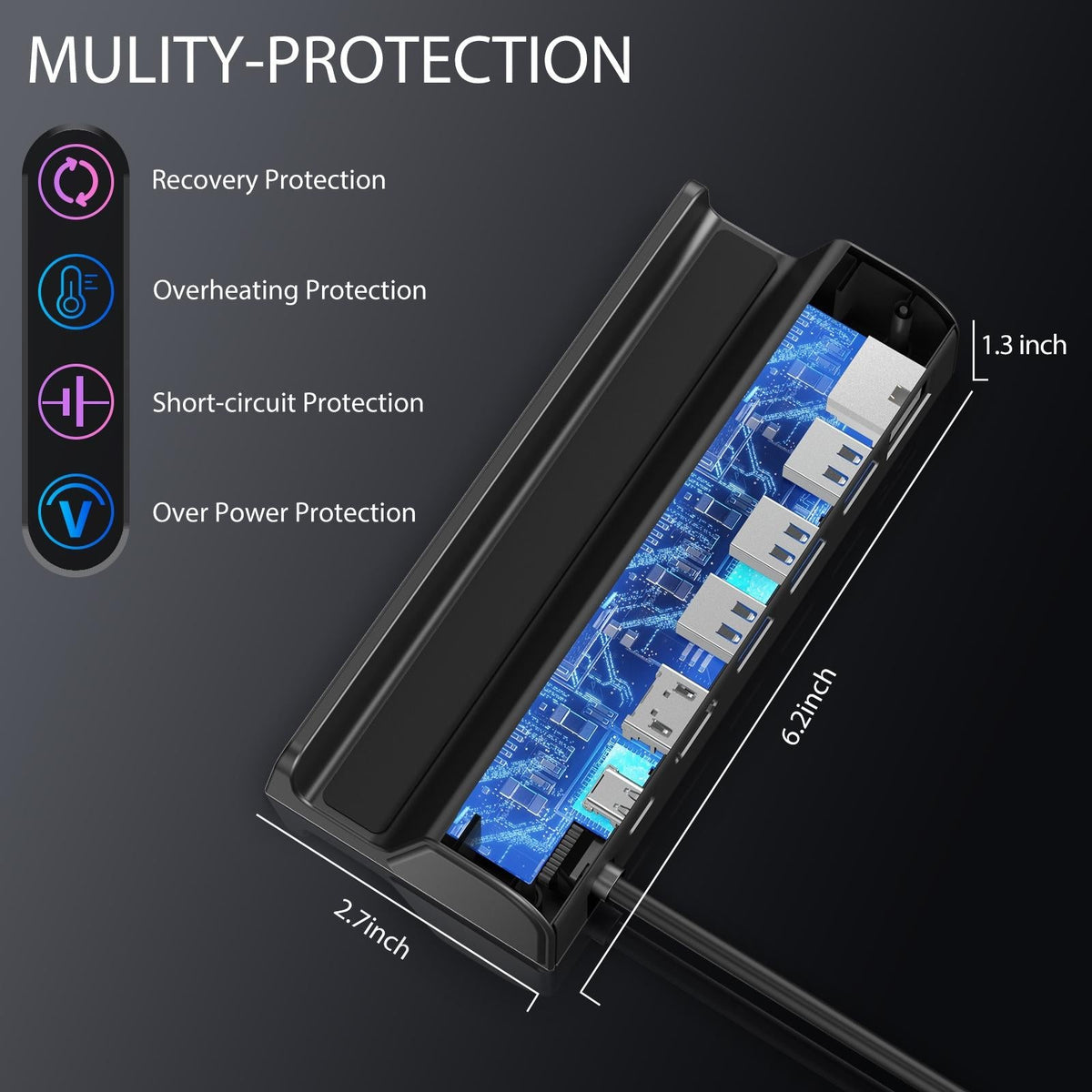 Steam Deck Expansion Dock with Hdmi and Gigabit Network Port