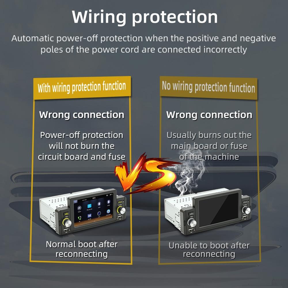 5 Inch Car Mp5 Inch Player W / Wireless Phone Mirror Link & Steering Wheel Control