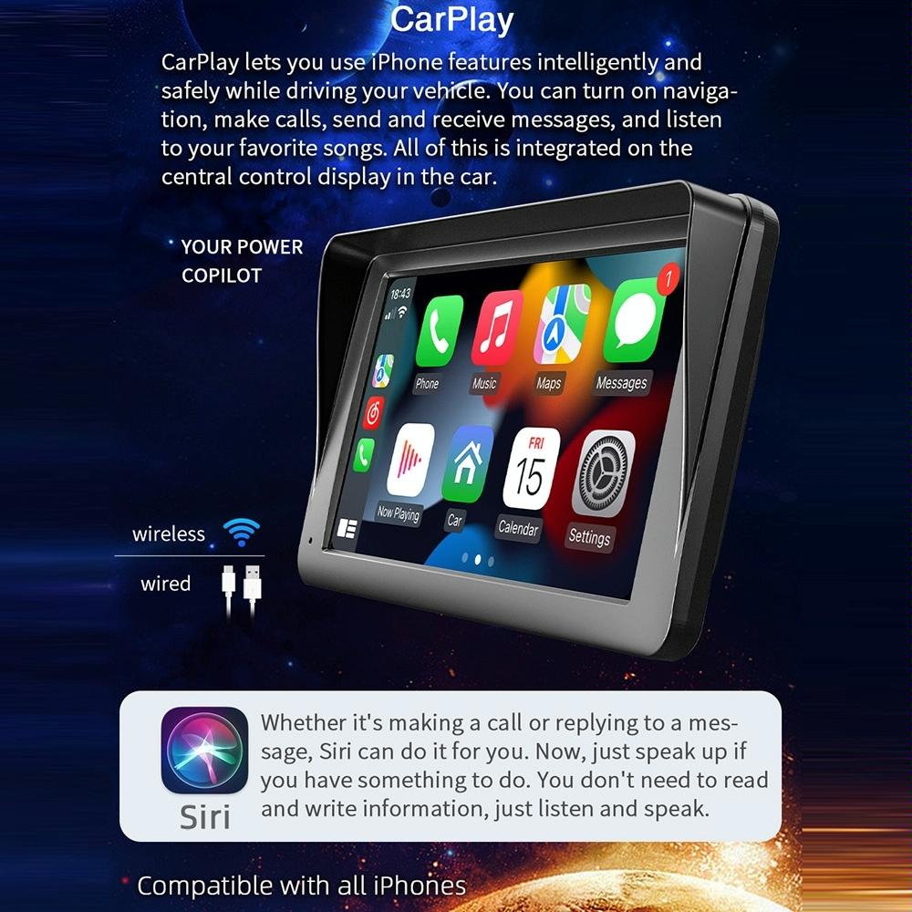 7 Inch Wireless Carplay Car Bluetooth Mp5 Player W / Remote - Mobile Interconnection