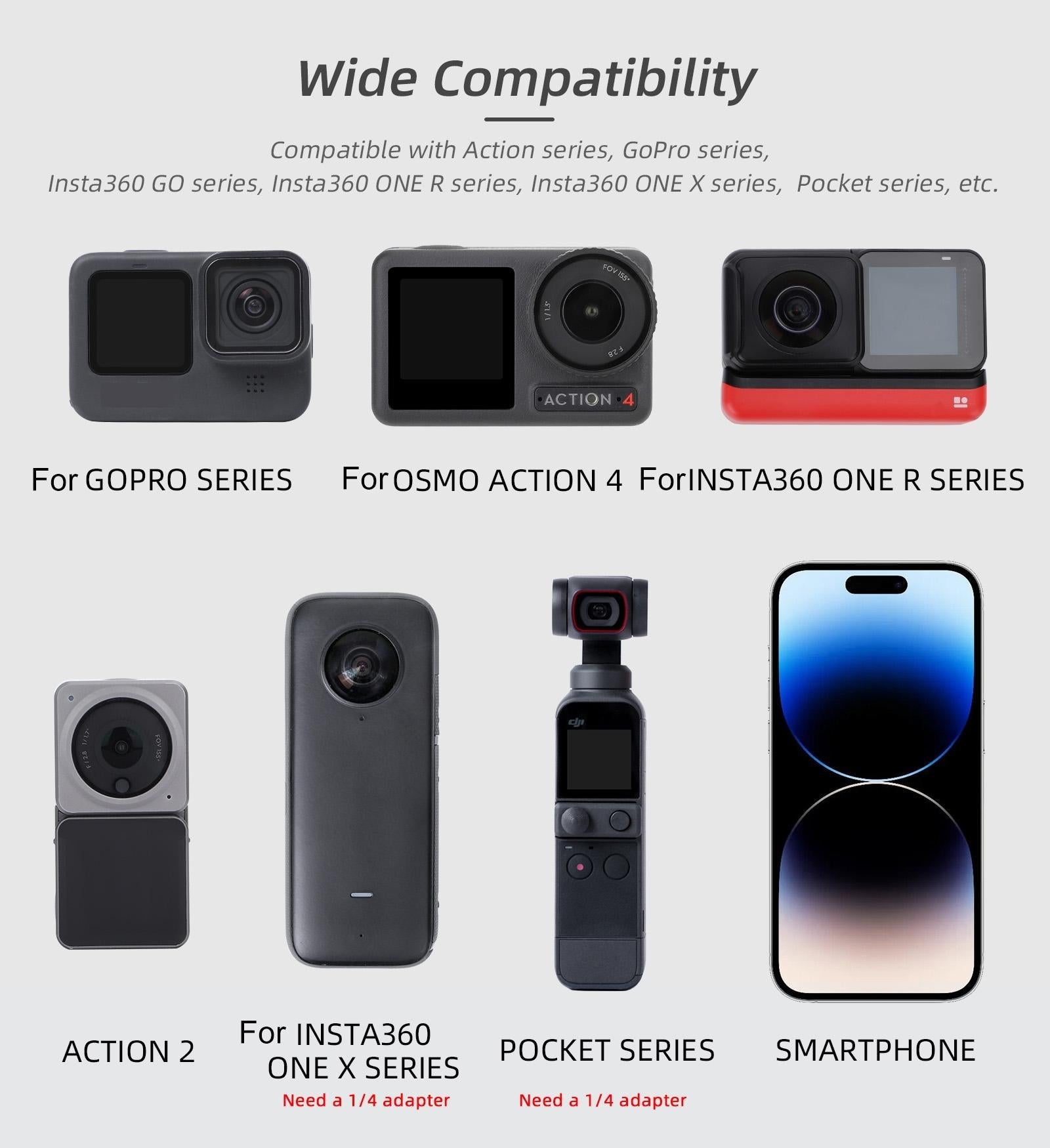 Adjustable 360 Degree Head Strap for Action Cameras - Camouflage