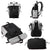 Large Capacity Contrast Backpack For Commuting - Black