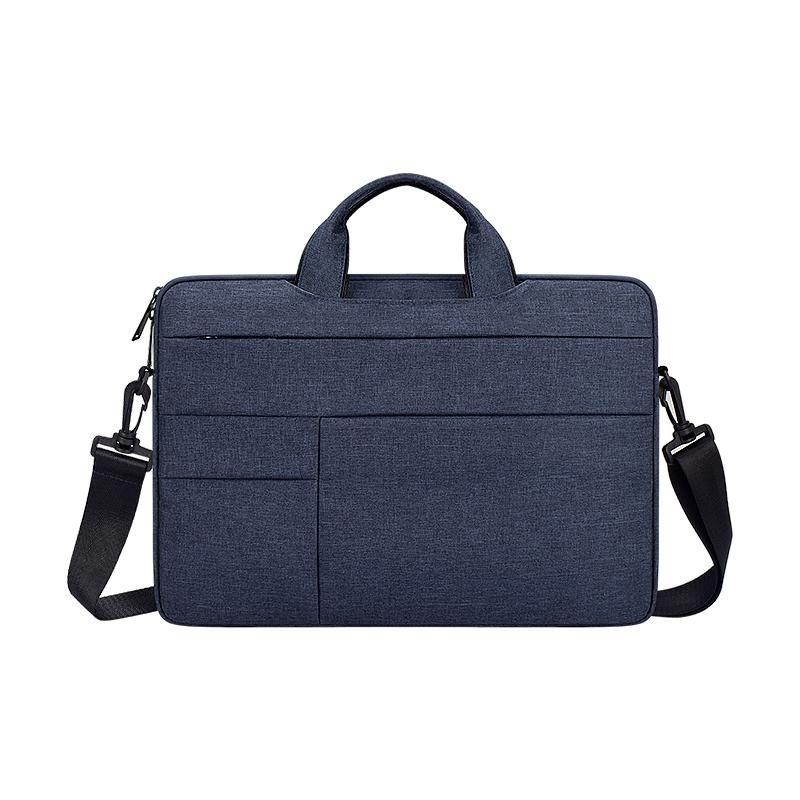 13.3 Inch Portable Laptop Shoulder Bag - Oxford Cloth &amp; Nylon - Navy Blue