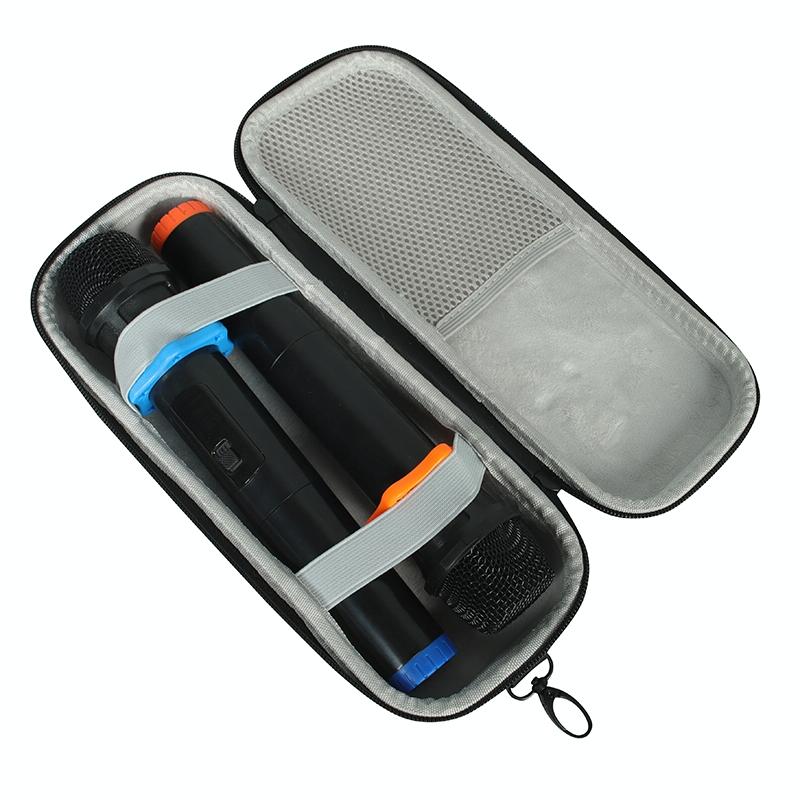 Jbl Partybox On-the-go Hard Eva Storage Bag with Microphone Bag - Shockproof - Black + Orange