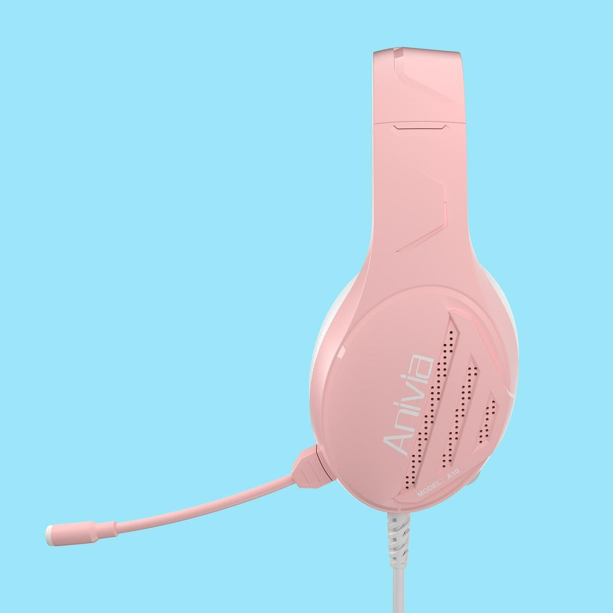 3.5Mm Wired Music Headset With Mic Pink