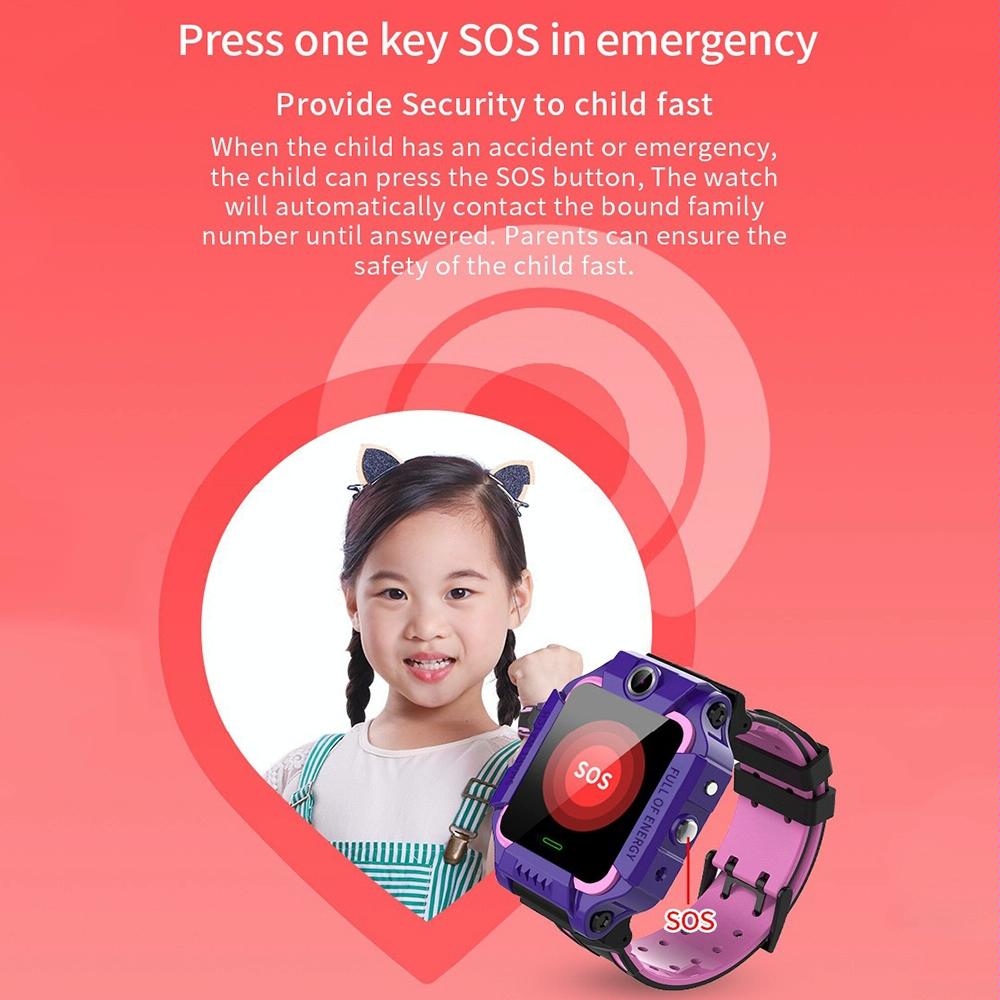 1.44 Inch 360-Degree Rotating Positioning Camera Smart Waterproof Children Calling Watch - Green
