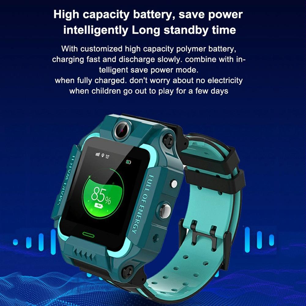 1.44 Inch 360-Degree Rotating Positioning Camera Smart Waterproof Children Calling Watch - Green