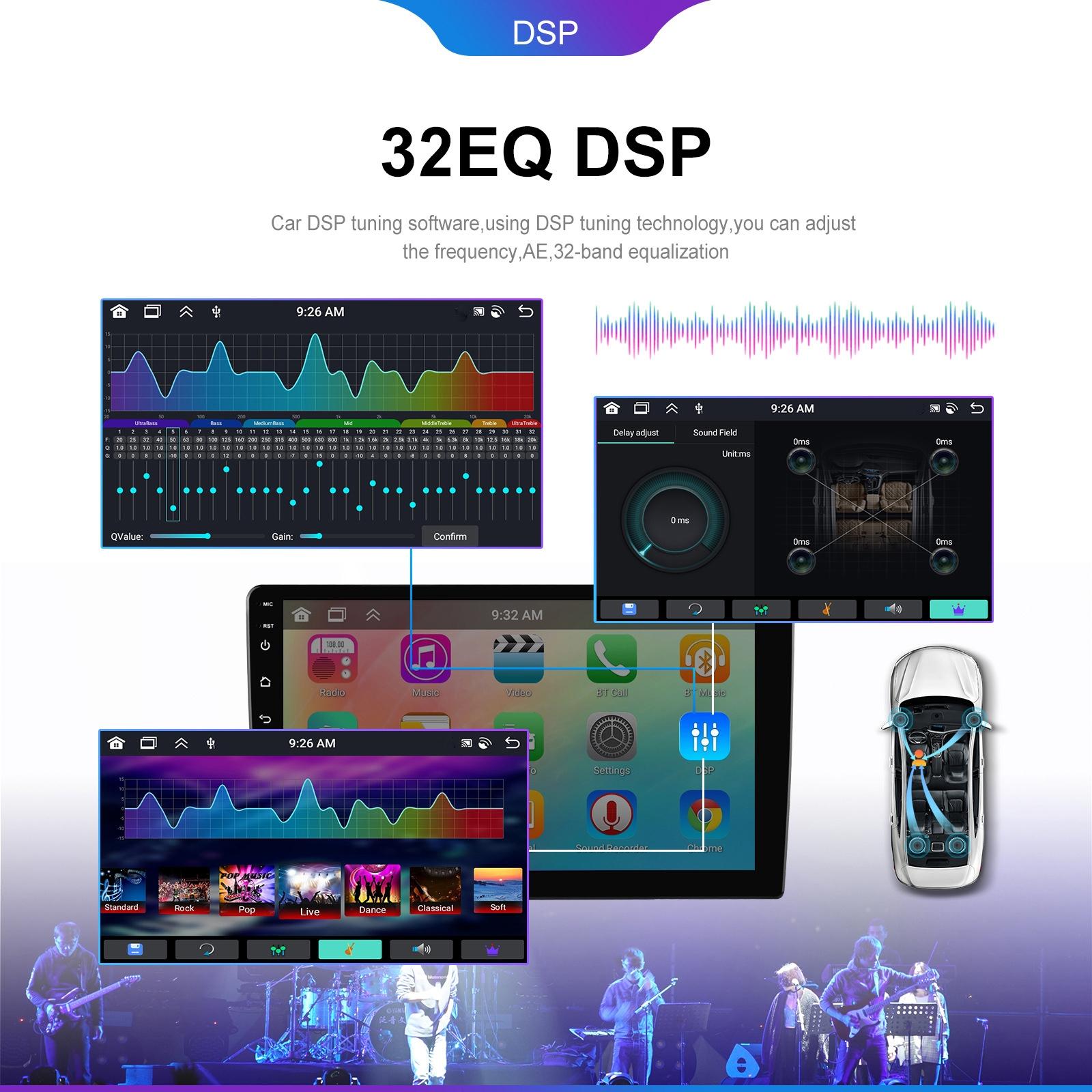 6 + 128G Android Car Bluetooth Player With Gps Navigation - Standard 7 Inch