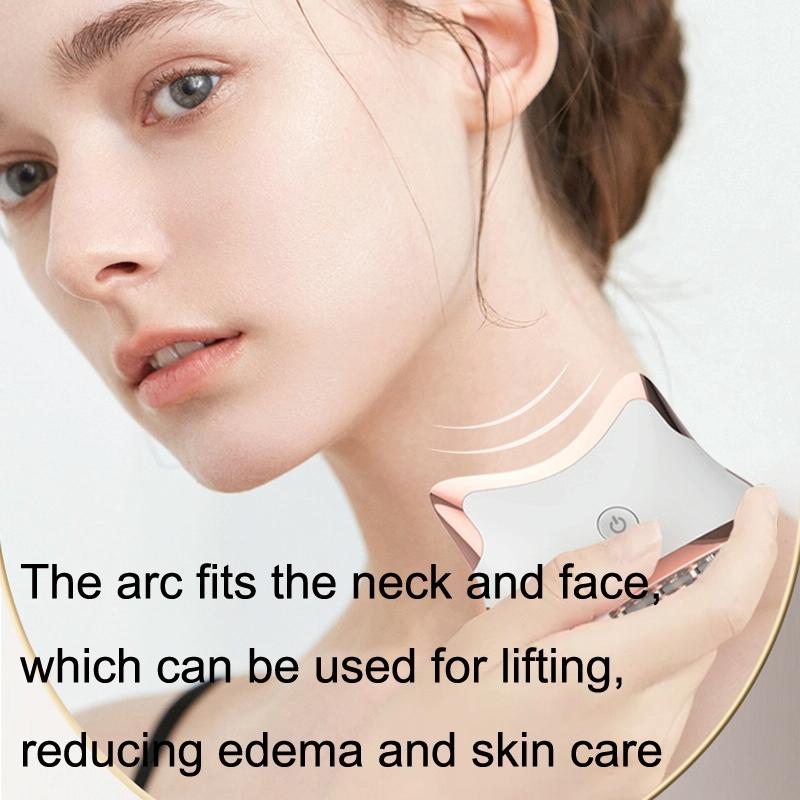 Colour Light Meridian Dredging Massager Sm-2102 - White Gold