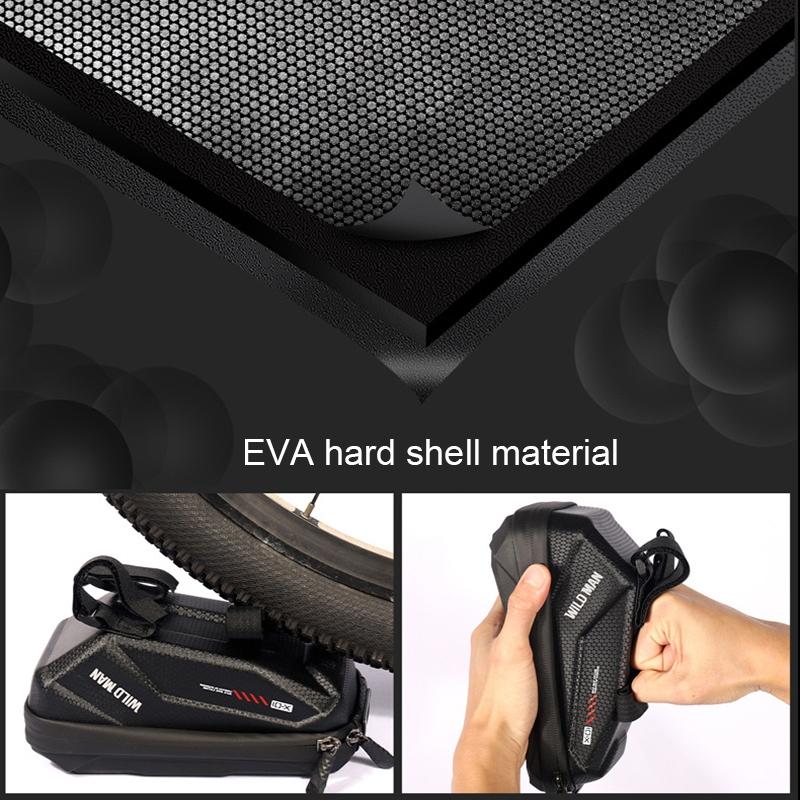 1L Eva Hard Shell Bike Phone Bag Red