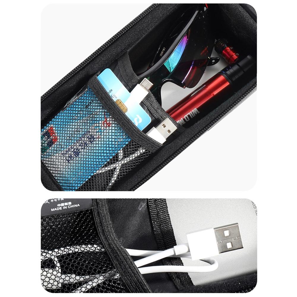 1L Eva Hard Shell Bike Phone Bag Red