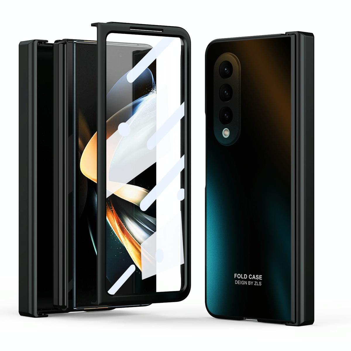 For Samsung Galaxy Z Fold4 5G Foldable Electroplated Case - Green