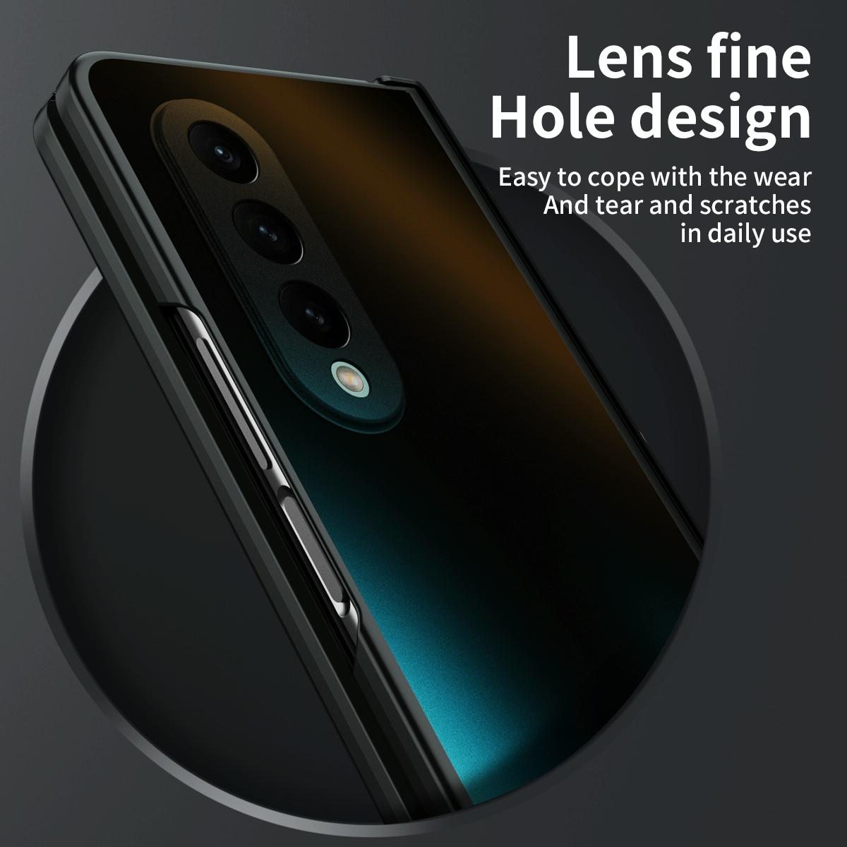 For Samsung Galaxy Z Fold4 5G Foldable Electroplated Case - Green