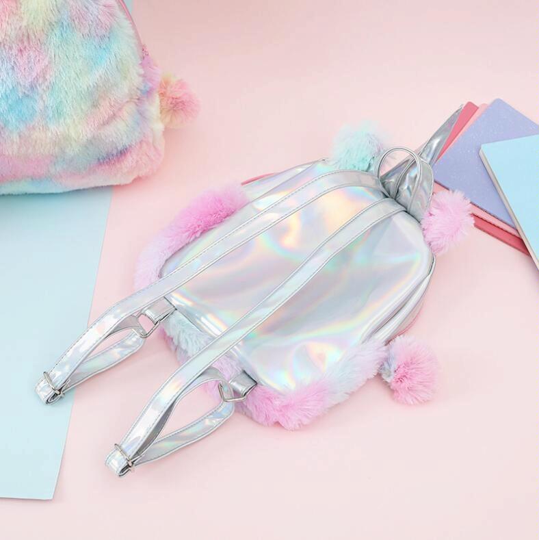 Teen Unicorn Backpack - Colourful for Travel - Pink