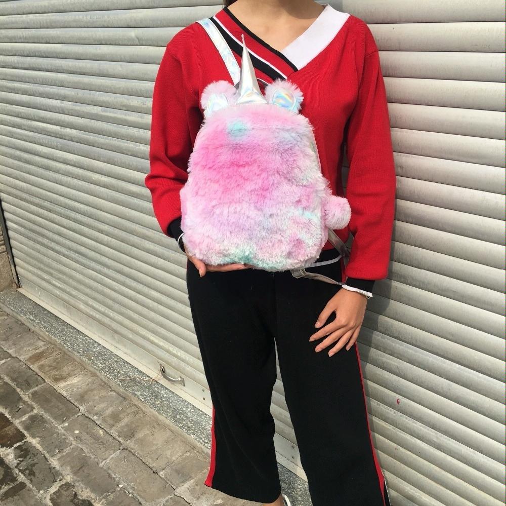 Teen Unicorn Backpack - Colourful for Travel - Pink