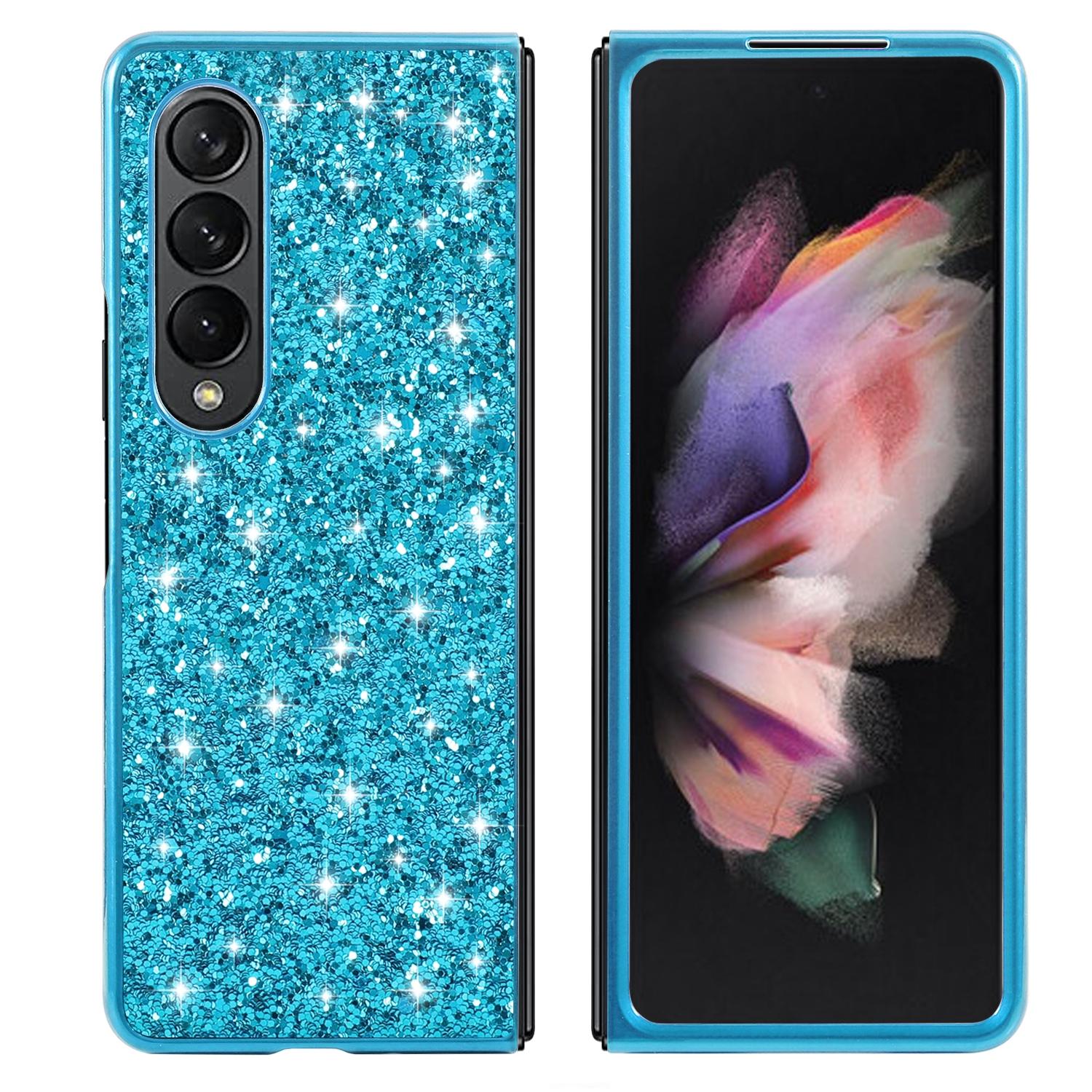 For Samsung Galaxy Z Fold4 5G Glitter Tpu Shockproof Case - Gold