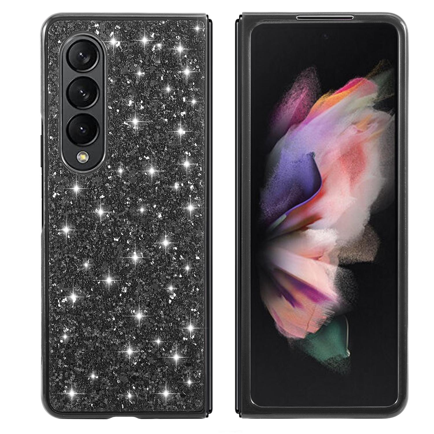 For Samsung Galaxy Z Fold4 5G Glitter Tpu Shockproof Case - Gold