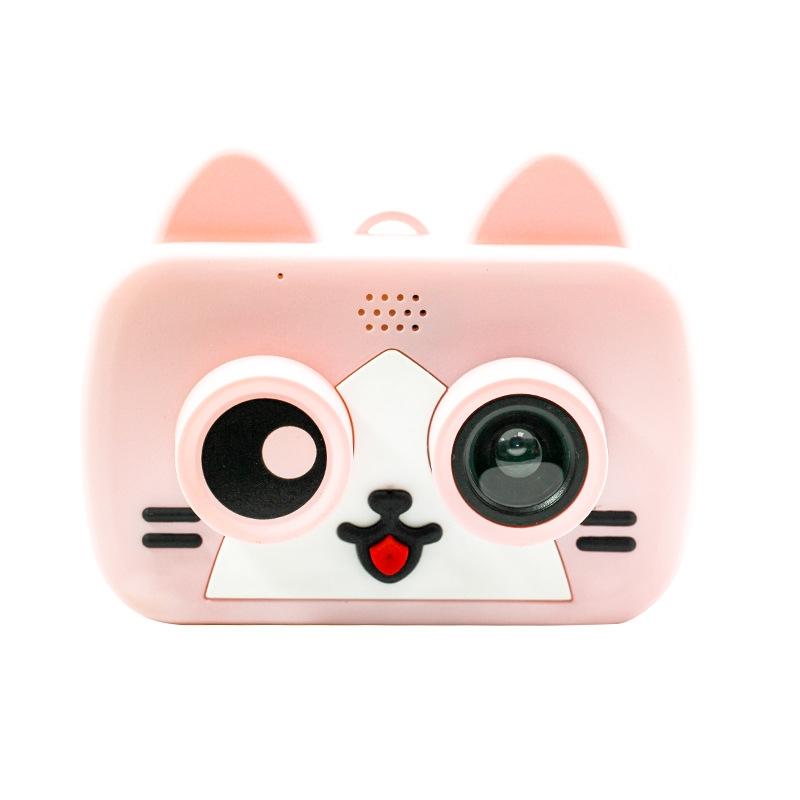 2.0 Hd Screen Wifi Children&#39;s Digital Camera with 12mp Cartoon Design and Fun Photography - 2 Screen Wifi Cartoon Design Fun Photography - Pink