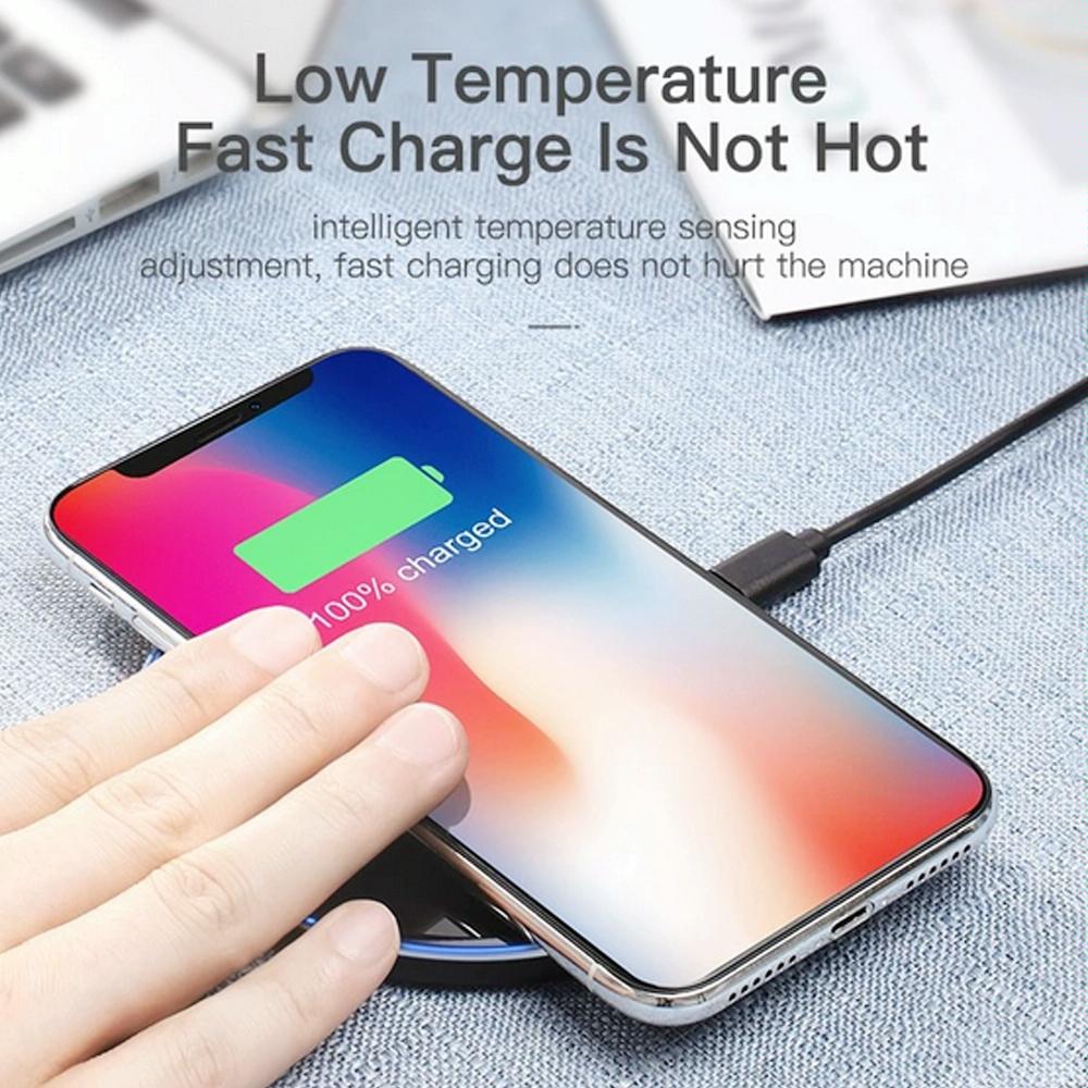 Ultra Thin Wireless Charger For Mobile Phones - Black