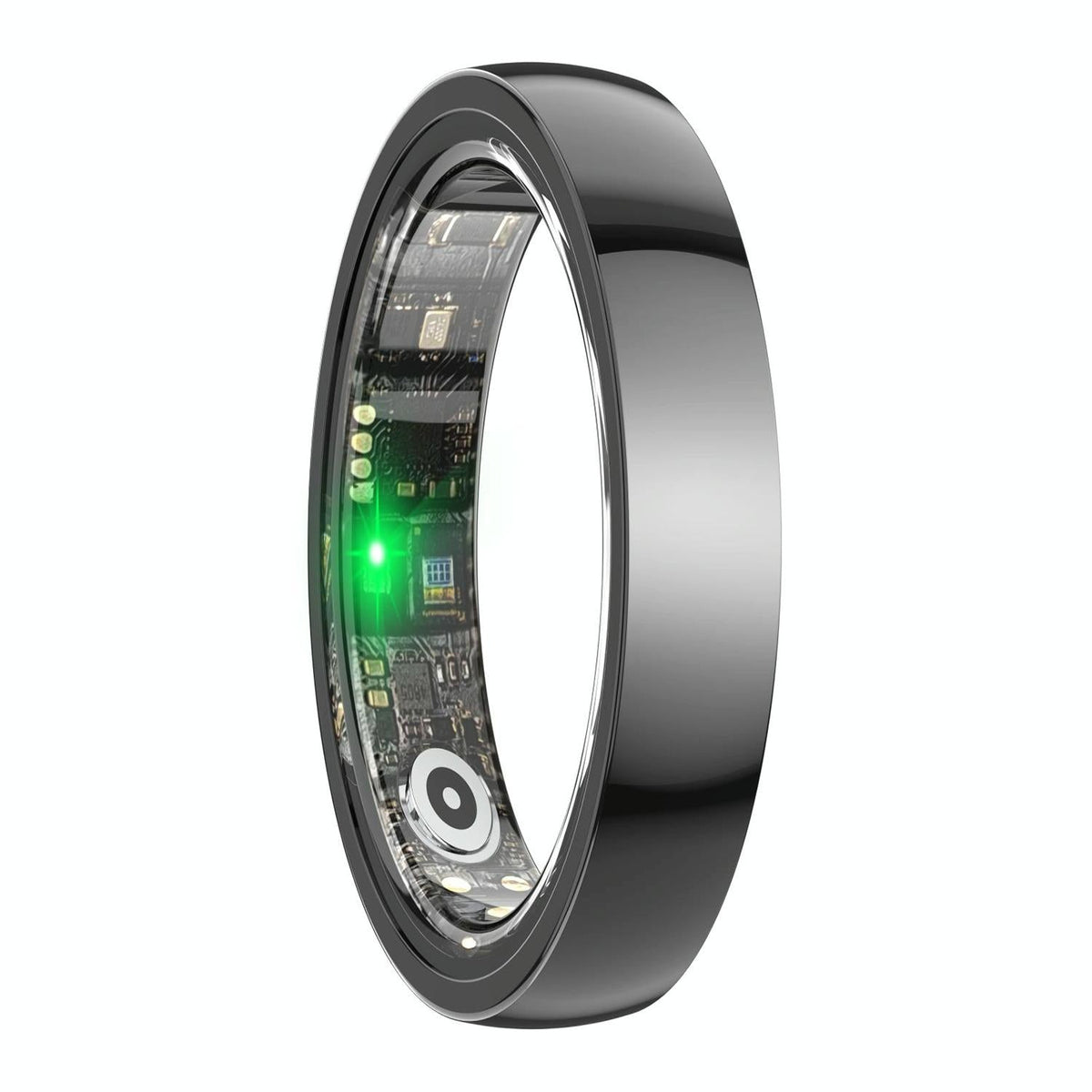 Smart Ring With Heart Rate Blood Oxygen Sleep &amp; Sports Modes - Size 9