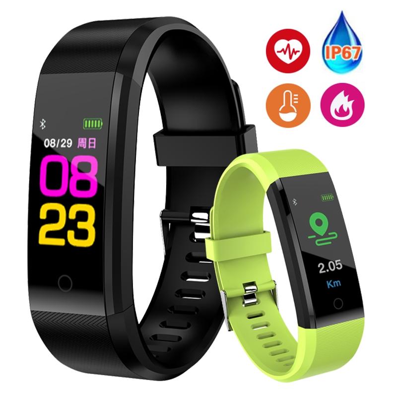Fitness Tracker With Heart Rate And Blood Pressure Monitoring - Black