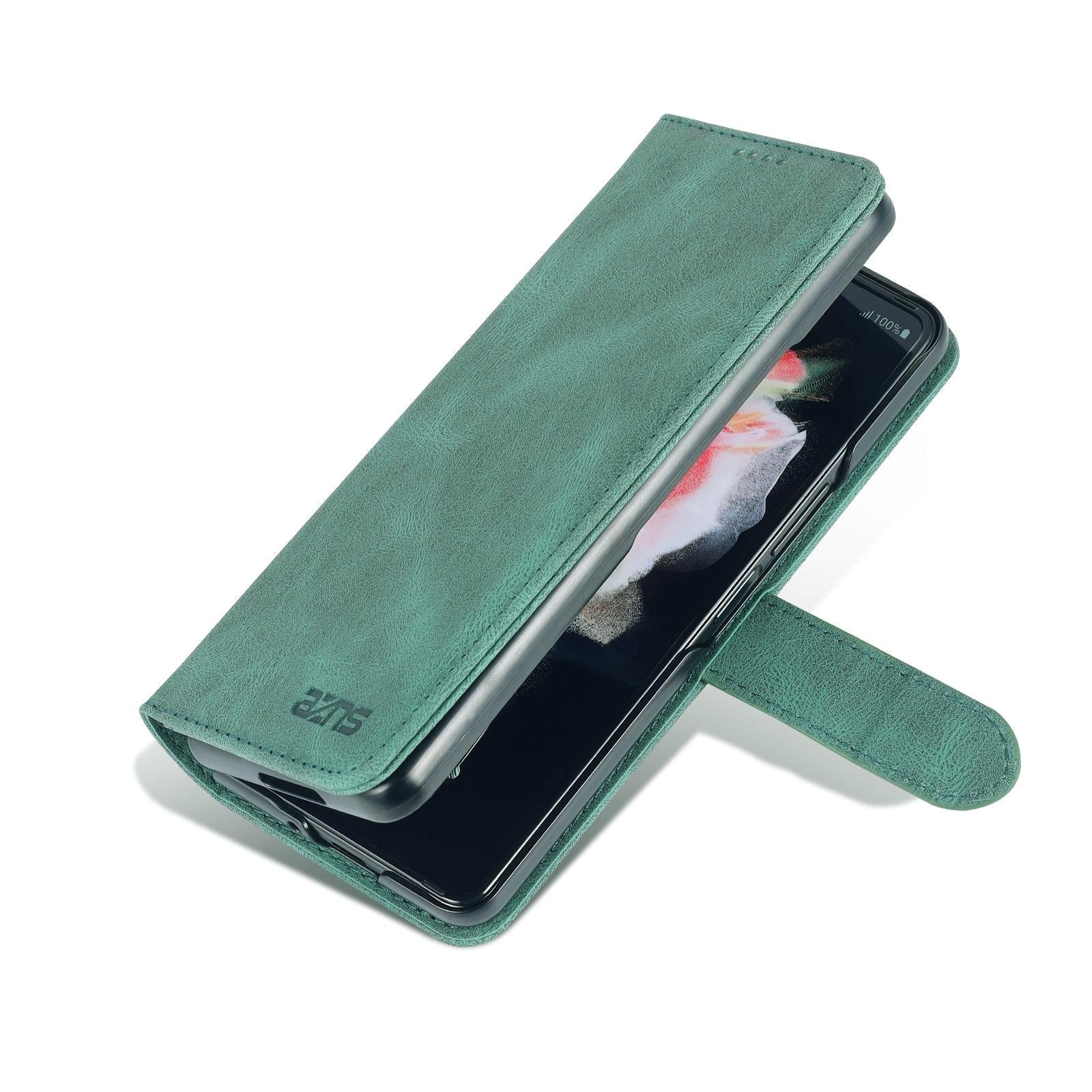 For Samsung Galaxy Z Fold4 5G Horizontal Flip Tpu Phone Case - Blue