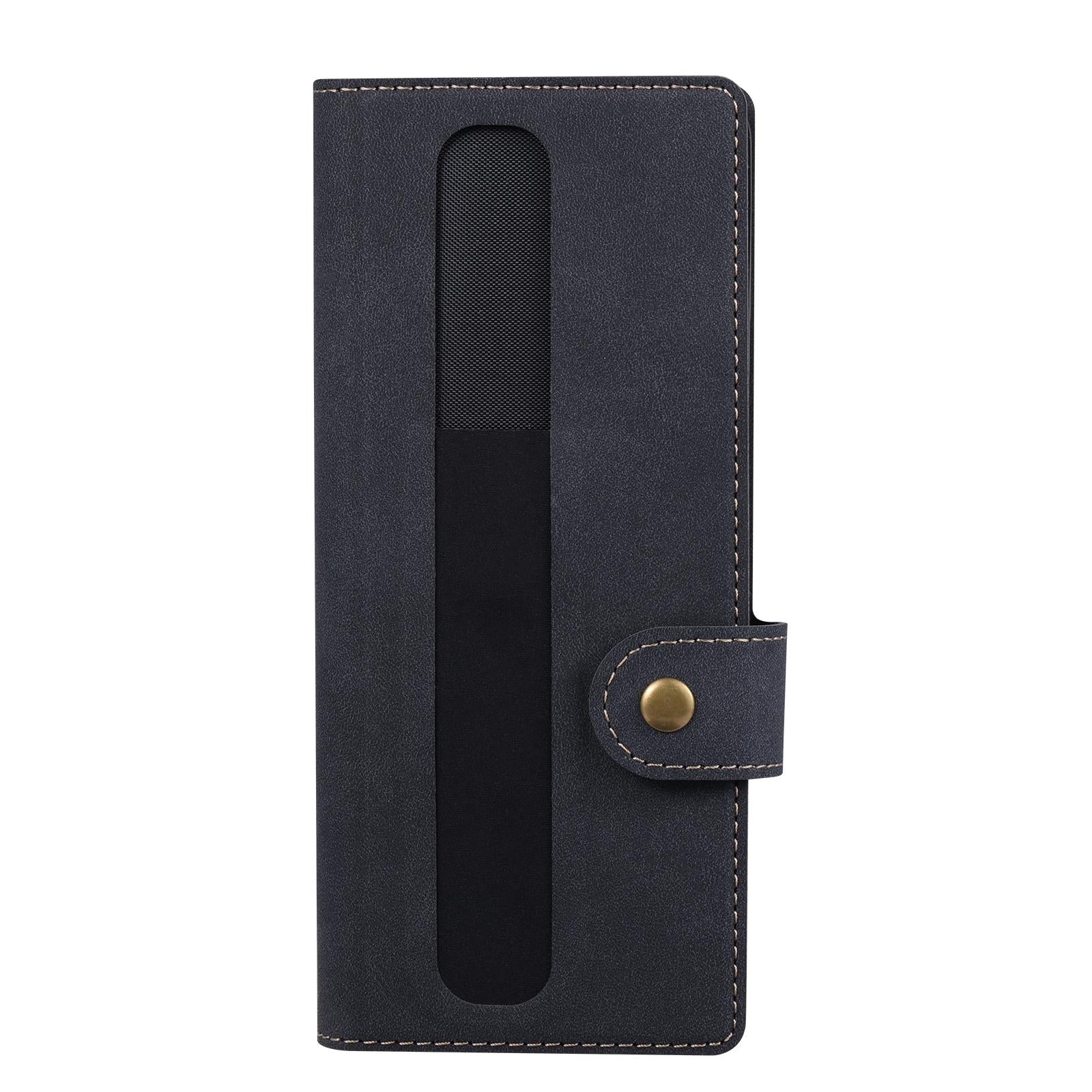 For Samsung Galaxy z Fold4 5G Vili Pr Series Flip Leather Case - Black