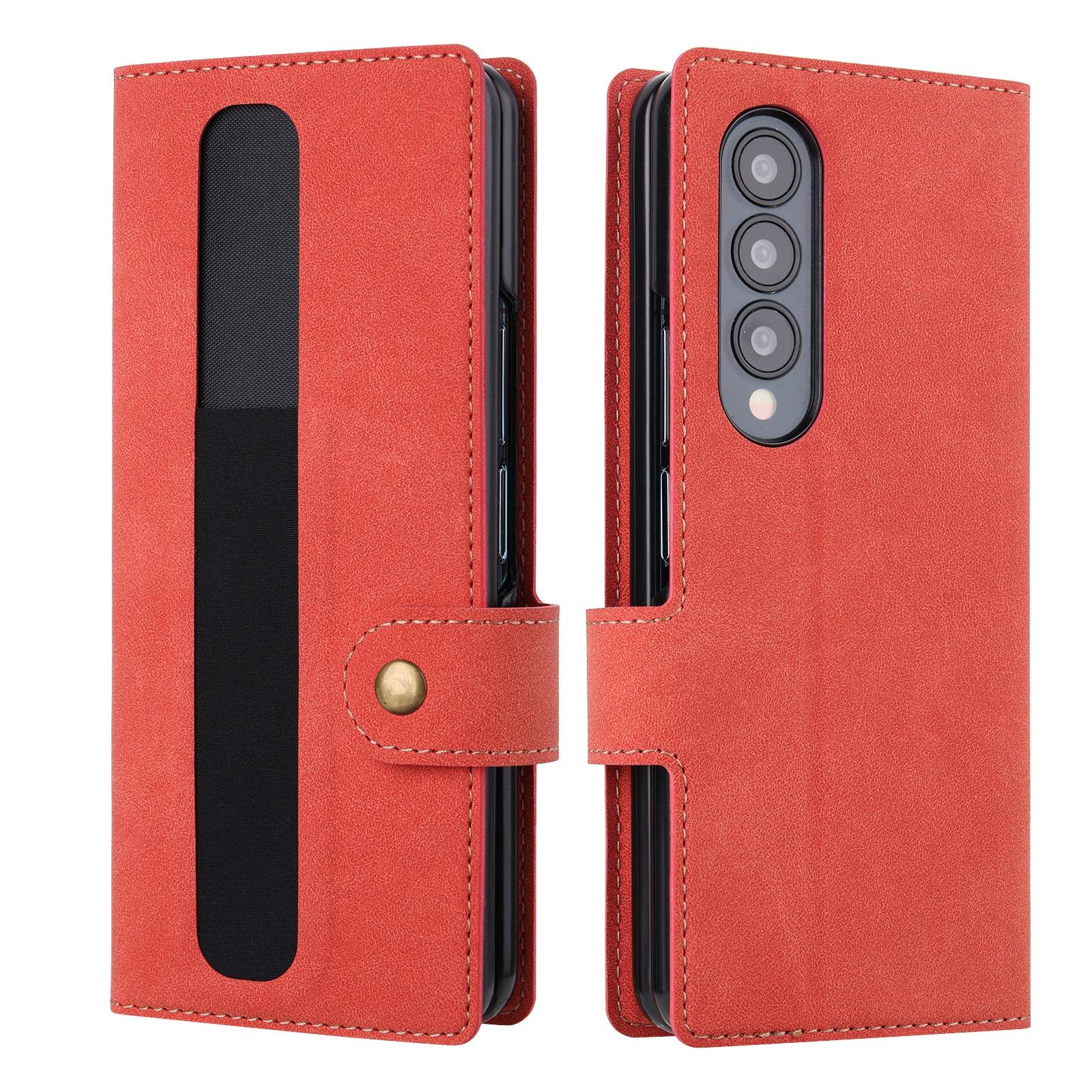 For Samsung Galaxy z Fold4 5G Vili Pr Series Flip Leather Case - Black