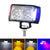 11W / Dc 9 - 30V Three - Sided Flash Motorcycle Spotlight Black