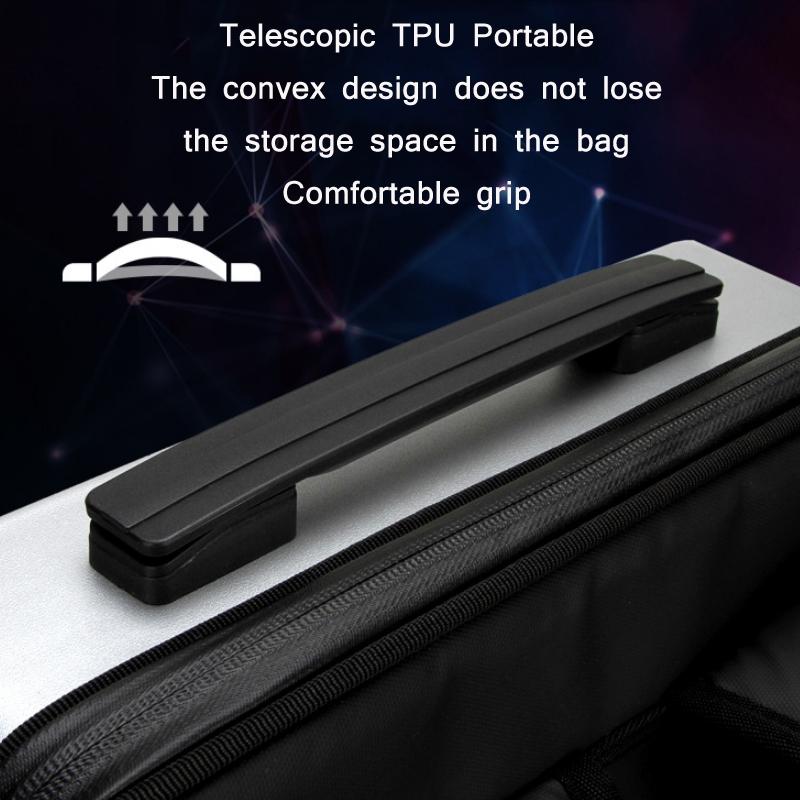 15.6-17.3 Inch Hard Shell Gaming Backpack for Men - Black