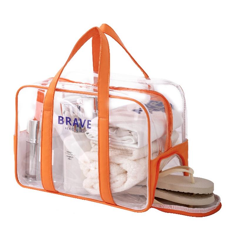 Waterproof Sports Tote For Toiletries &amp; Makeup - Orange
