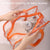 Waterproof Sports Tote For Toiletries & Makeup - Orange