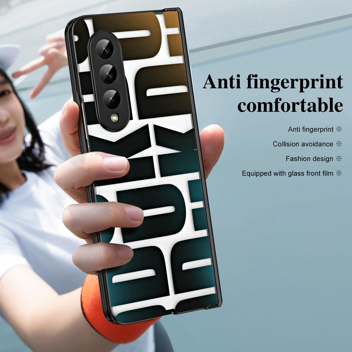 Foldable Electroplated Phone Case For Samsung Galaxy Z Fold 4 5G With Hinge