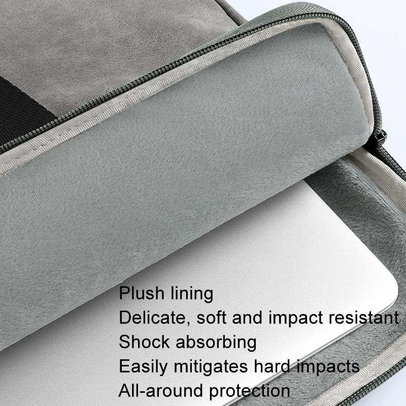 14 Inch Portable Business Travel Bag for Notebooks - Light Gray - 14 Inch