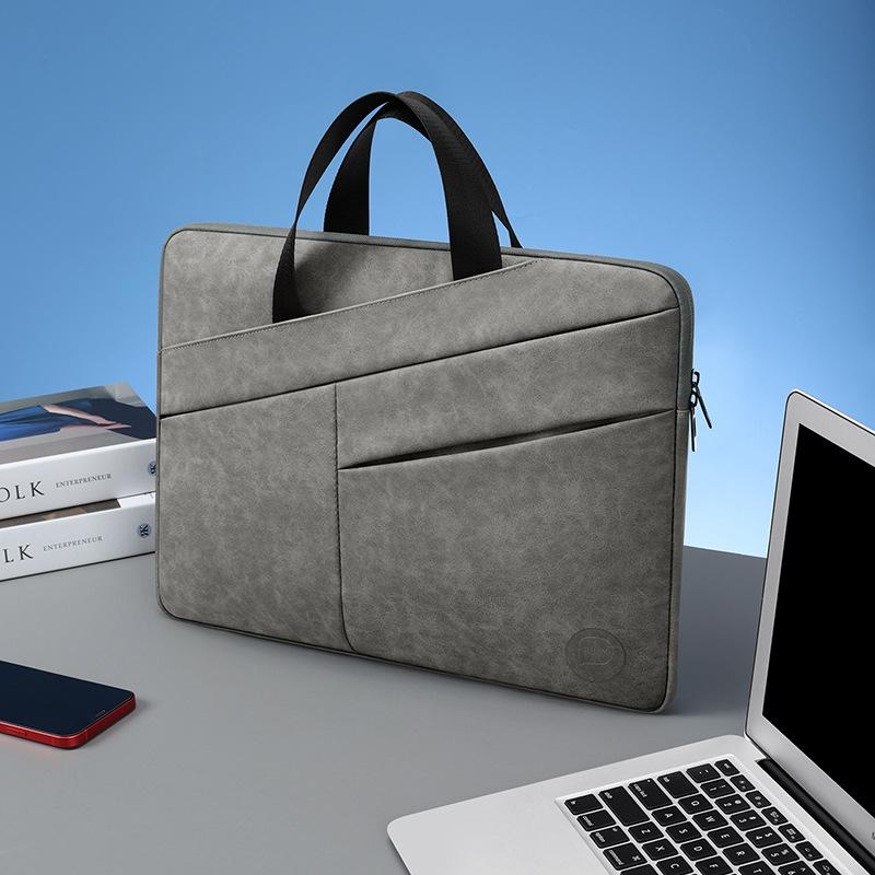 14 Inch Portable Business Travel Bag for Notebooks - Light Gray - 14 Inch