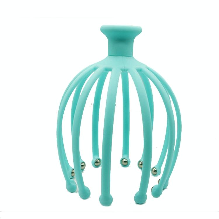Rotating Octopus Head Massager Relaxing Ball Tool - Blue