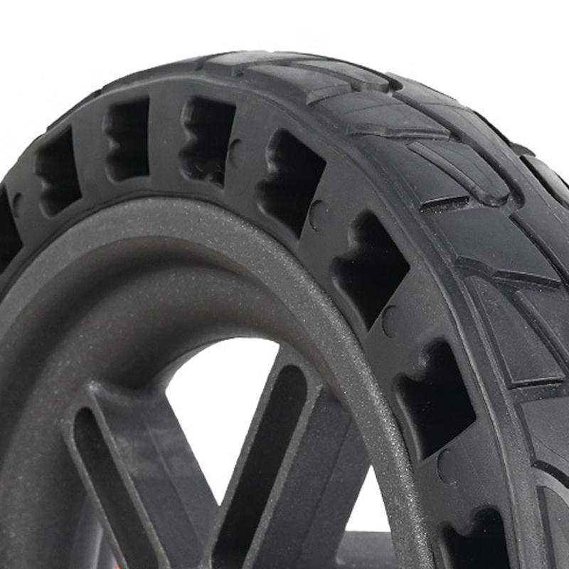 Shock-absorbing Honeycomb Tire for Xiaomi M365 Electric Scooter with 8.5 Rear Wheel - Black Hub