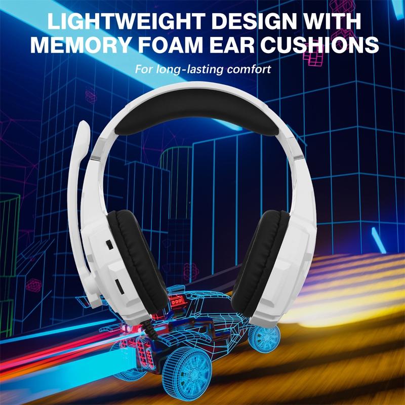 Pro Gaming Headset With Mic 2.1M Cable - Black