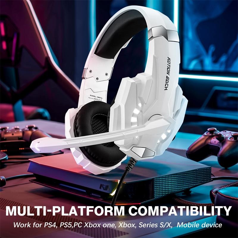 Pro Gaming Headset With Mic 2.1M Cable - Black