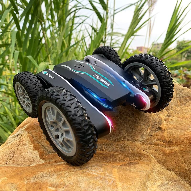 2.4g Rc Stunt Car - Double Deformation Twisting & Rotating - White
