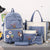5-piece Girls Backpack Set - Lightweight and Versatile - Blue