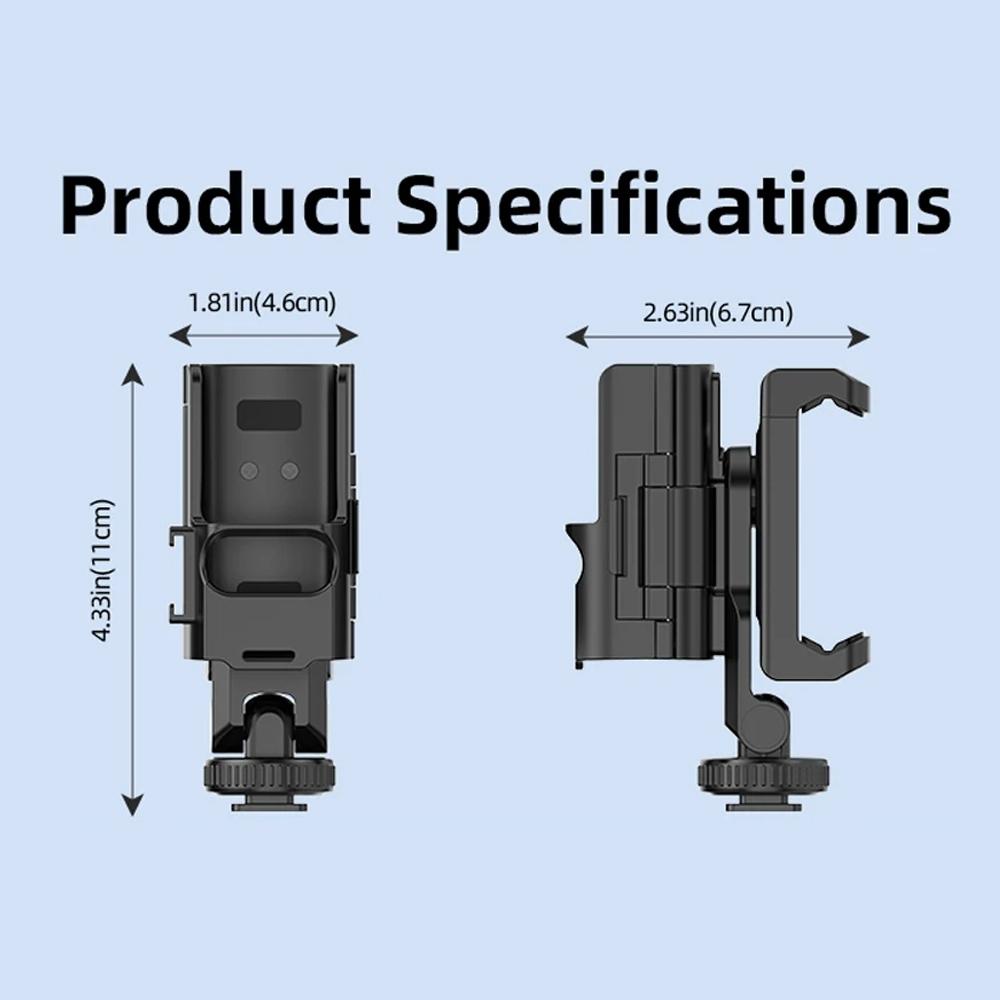 3 Cold Shoe Phone Holder For Dji Osmo Pocket Expand Bracket Black
