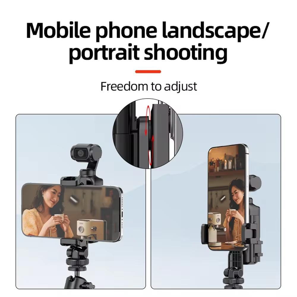 3 Cold Shoe Phone Holder For Dji Osmo Pocket Expand Bracket Black